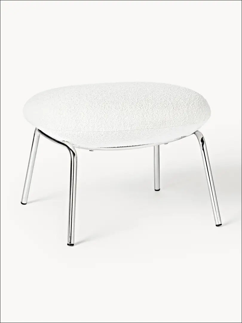 Kojų kėdutė MI760 - €108 Save 55% 100-200, __label:Pristatymas 1-2 d.d., boucle, color-balta, color-sidabrine €100