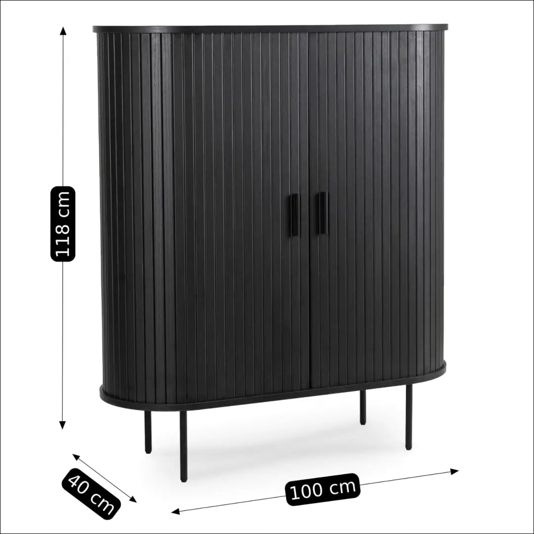Komoda 2 durų juodos spalvos 100 cm TE346 - €352 Save 15% __label:Pristatymas 5-14 d.d., elite, over-200, uzsakomi,