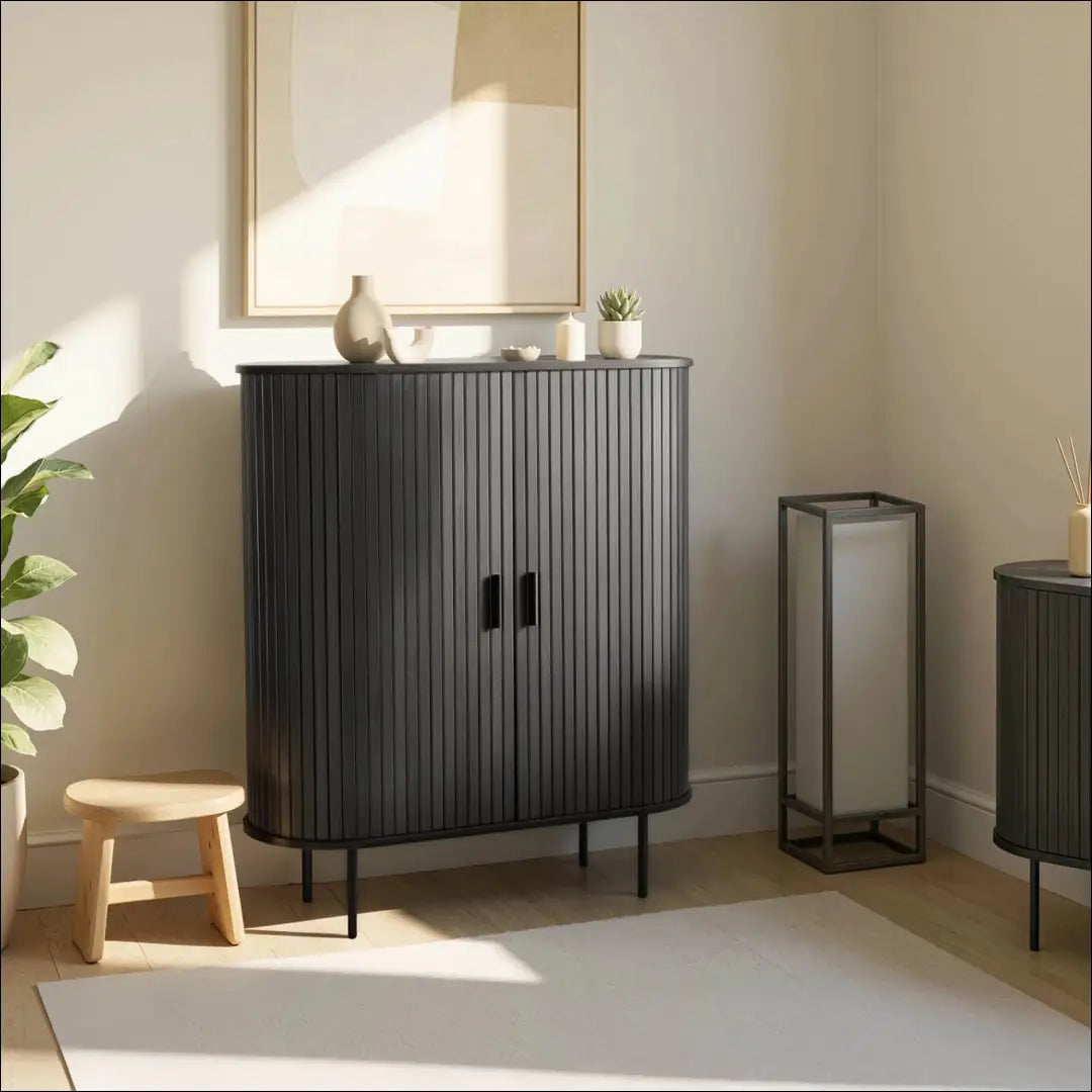 Komoda 2 durų juodos spalvos 100 cm TE346 - €352 Save 15% __label:Pristatymas 5-14 d.d., elite, over-200, uzsakomi,