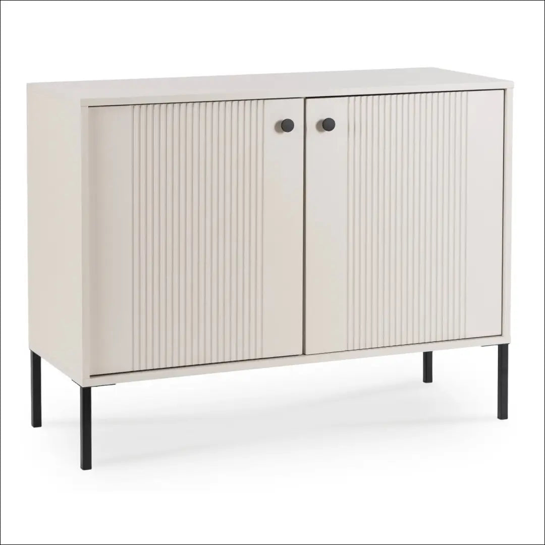 Komoda 2 durų su rievėtu fasadu kašmyro spalvos 104 cm TE677 - €173 Save 15% 100-200, __label:Pristatymas 5-14 d.d.,