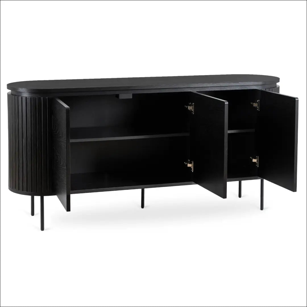 Komoda 3 durų juodos spalvos 160 cm TE615 - €476 Save 15% __label:Pristatymas 5-14 d.d., elite, over-200, uzsakomi,