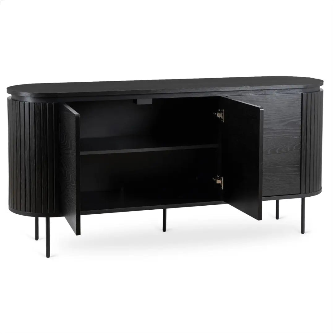 Komoda 3 durų juodos spalvos 160 cm TE615 - €476 Save 15% __label:Pristatymas 5-14 d.d., elite, over-200, uzsakomi,