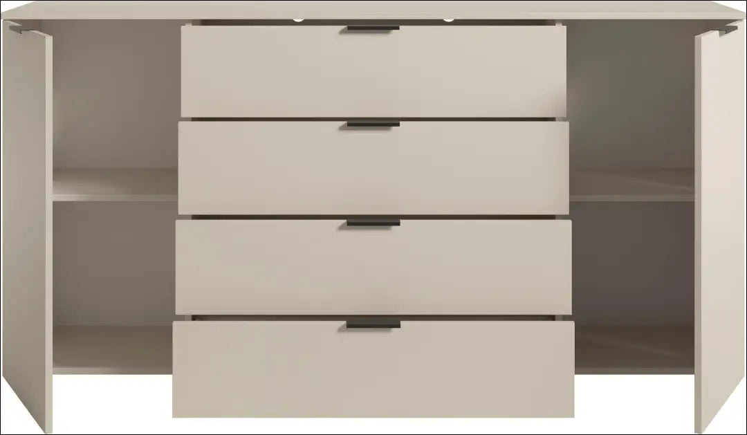 Komoda 4 stalčiai 2 durys kašmyras GA001 - €296 Save 20% __label:Pristatymas 5-14 d.d., over-200, uzsakomi, uzsakomi