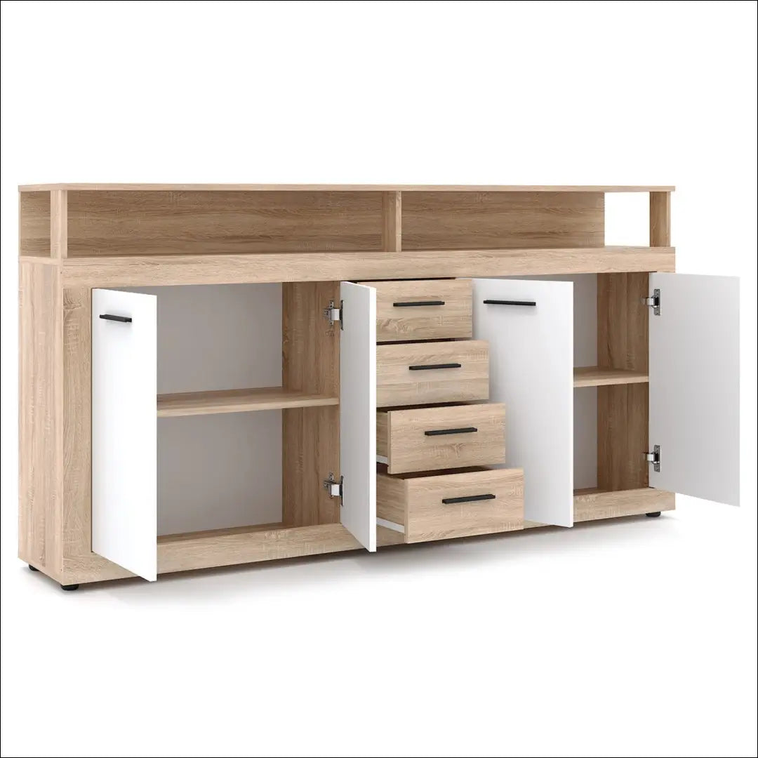 Komoda baltos spalvos / ąžuolo 190 cm TE1159 - €243 Save 15% __label:Pristatymas 5-14 d.d., elite, Komody, over-200,