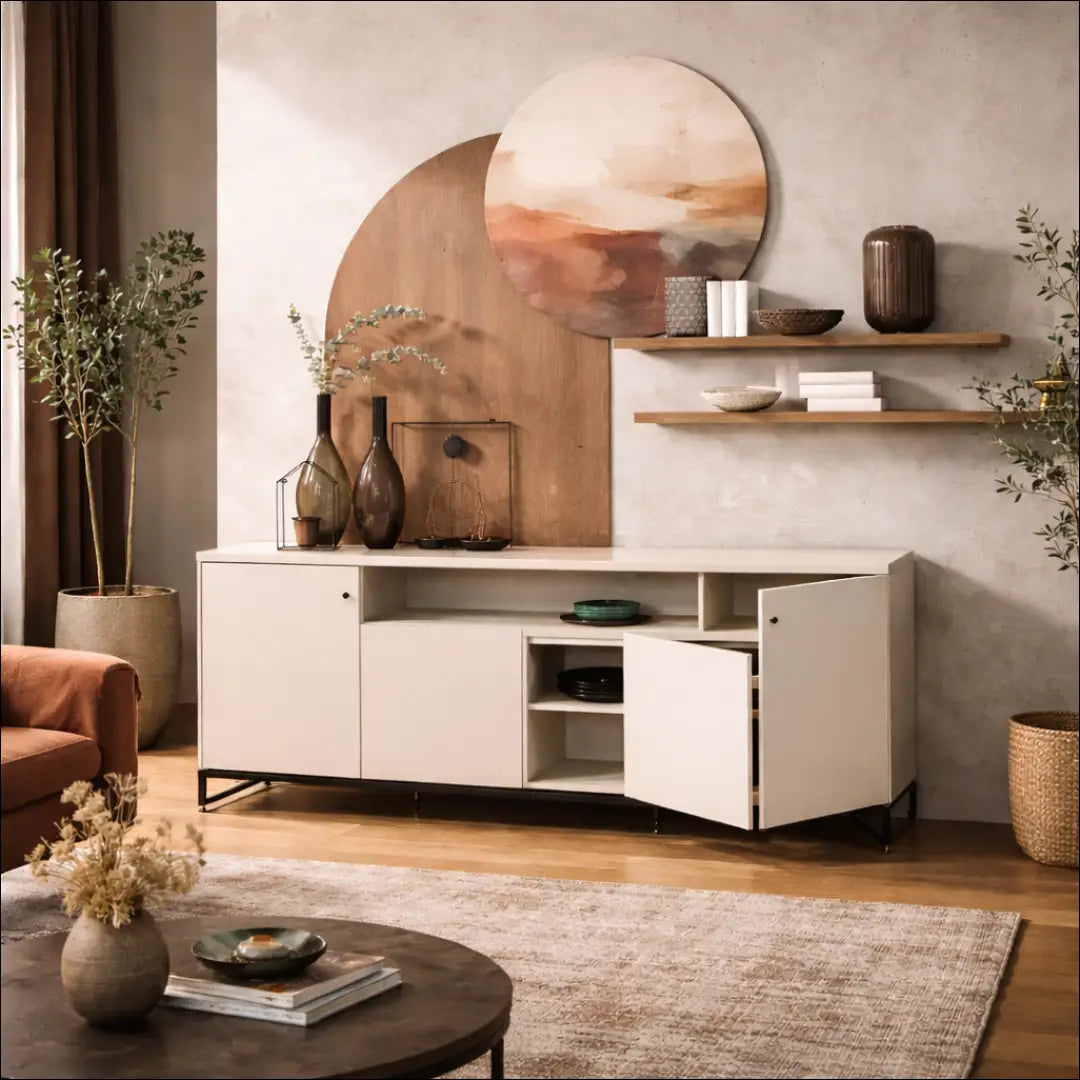 Komoda “Hülsta” SI1215 - €738 Save 70% __label:Pristatymas 1-2 d.d., color-balta, color-juoda, color-pilka, komodos