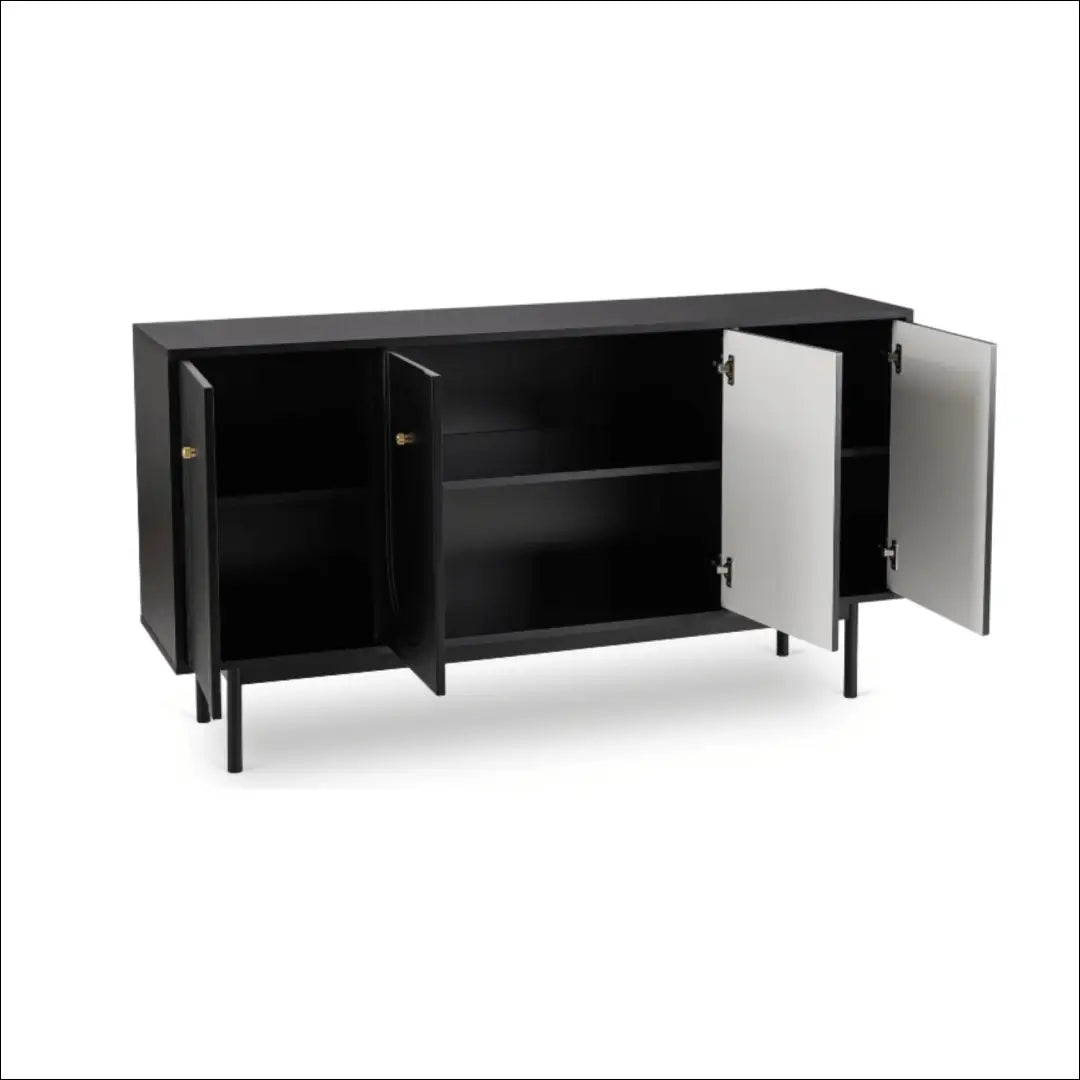 Komoda juodos spalvos 155 cm TE783 - €354 Save 15% __label:Pristatymas 5-14 d.d., elite, Meble skrzyniowe, over-200,