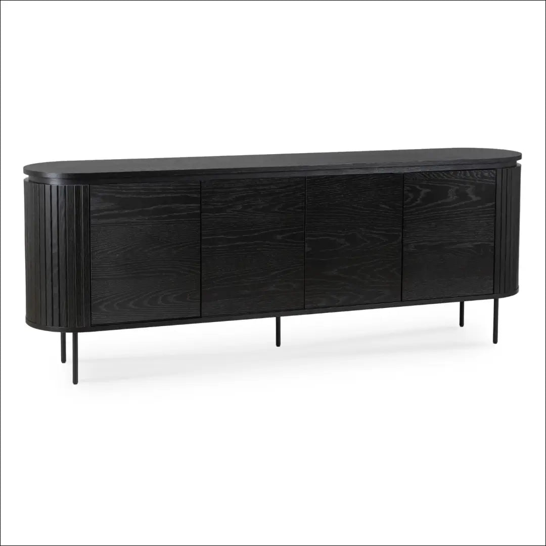 Komoda juodos spalvos 200 cm TE672 - €552 Save 15% __label:Pristatymas 5-14 d.d., elite, over-200, uzsakomi, uzsakomi