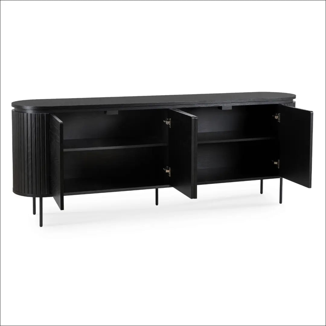 Komoda juodos spalvos 200 cm TE672 - €552 Save 15% __label:Pristatymas 5-14 d.d., elite, over-200, uzsakomi, uzsakomi