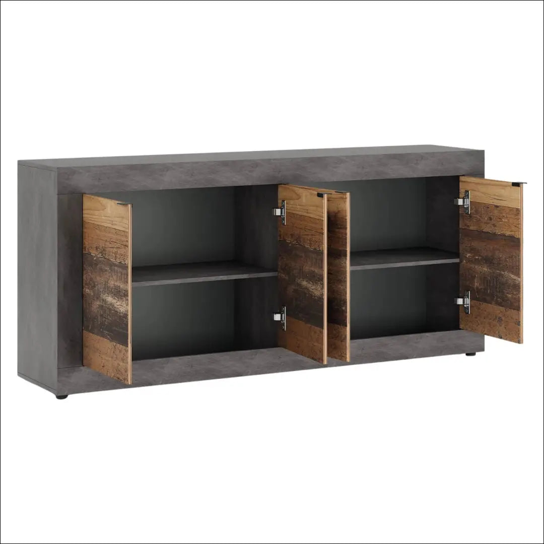 Komoda juodos spalvos / ąžuolo 180 cm TE1163 - €174 Save 15% 100-200, __label:Pristatymas 5-14 d.d., elite, Komody,