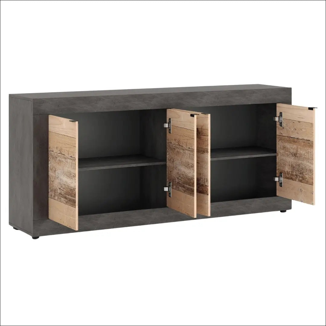 Komoda juodos spalvos / ąžuolo 180 cm TE1164 - €174 Save 15% 100-200, __label:Pristatymas 5-14 d.d., elite, uzsakomi,