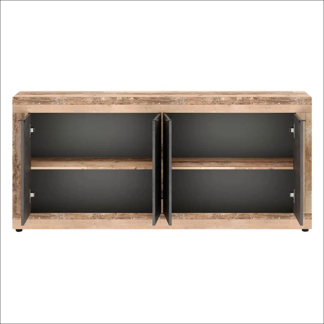 Komoda juodos spalvos / ąžuolo 180 cm TE1165 - €174 Save 15% 100-200, __label:Pristatymas 5-14 d.d., elite, uzsakomi,
