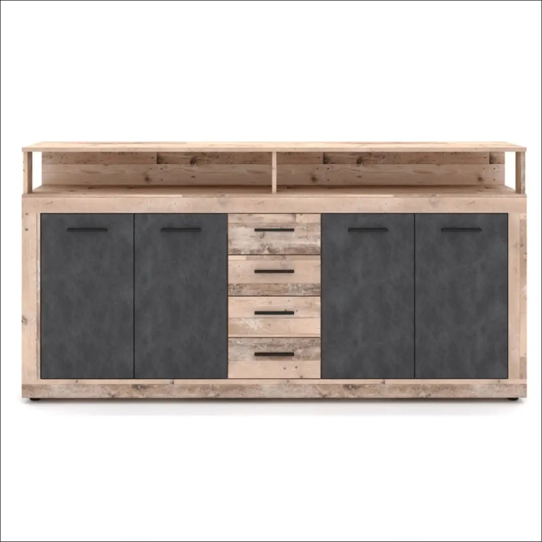 Komoda juodos spalvos / ąžuolo 190 cm TE1186 - €246 Save 15% __label:Pristatymas 5-14 d.d., elite, Komody, over-200,
