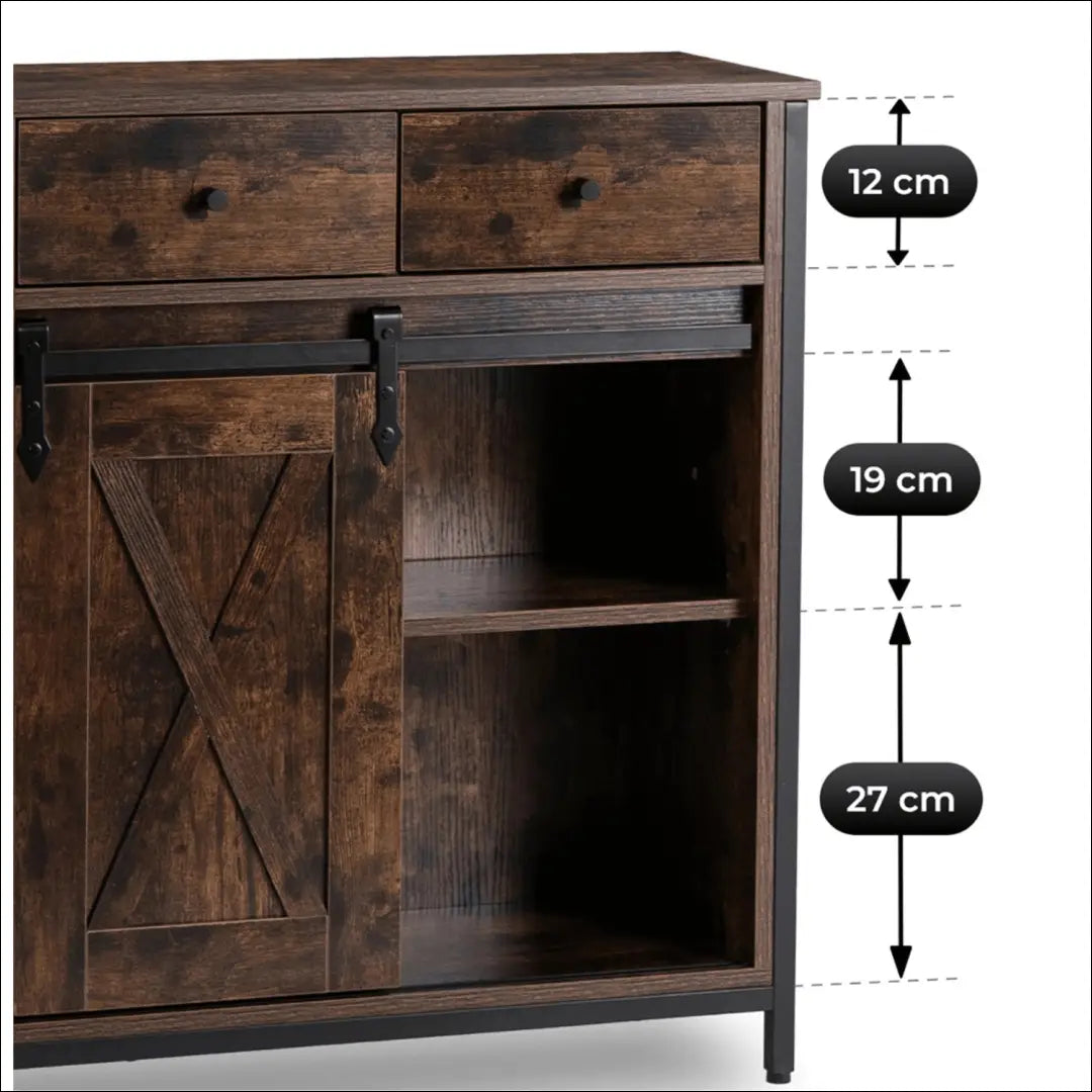 Komoda juodos spalvos / ąžuolo 70 cm TE1102 - €103 Save 15% 100-200, __label:Pristatymas 5-14 d.d., elite, uzsakomi,