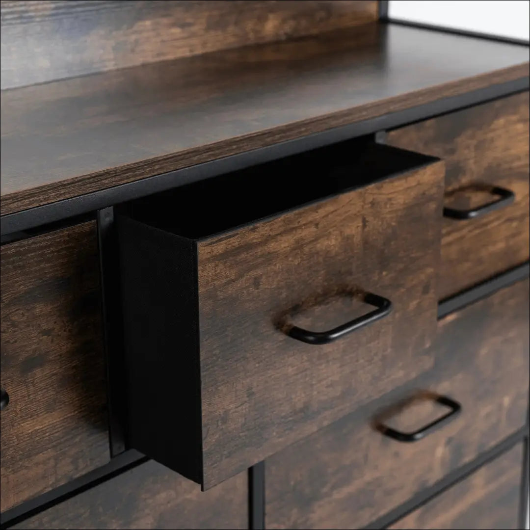 Komoda SI2224 - €110 Save 10% 100-200, __label:Pristatymas 1-2 d.d., color-juoda, color-ruda, komodos €100 to €200
