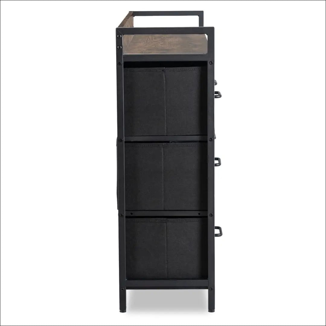 Komoda SI2224 - €110 Save 10% 100-200, __label:Pristatymas 1-2 d.d., color-juoda, color-ruda, komodos €100 to €200