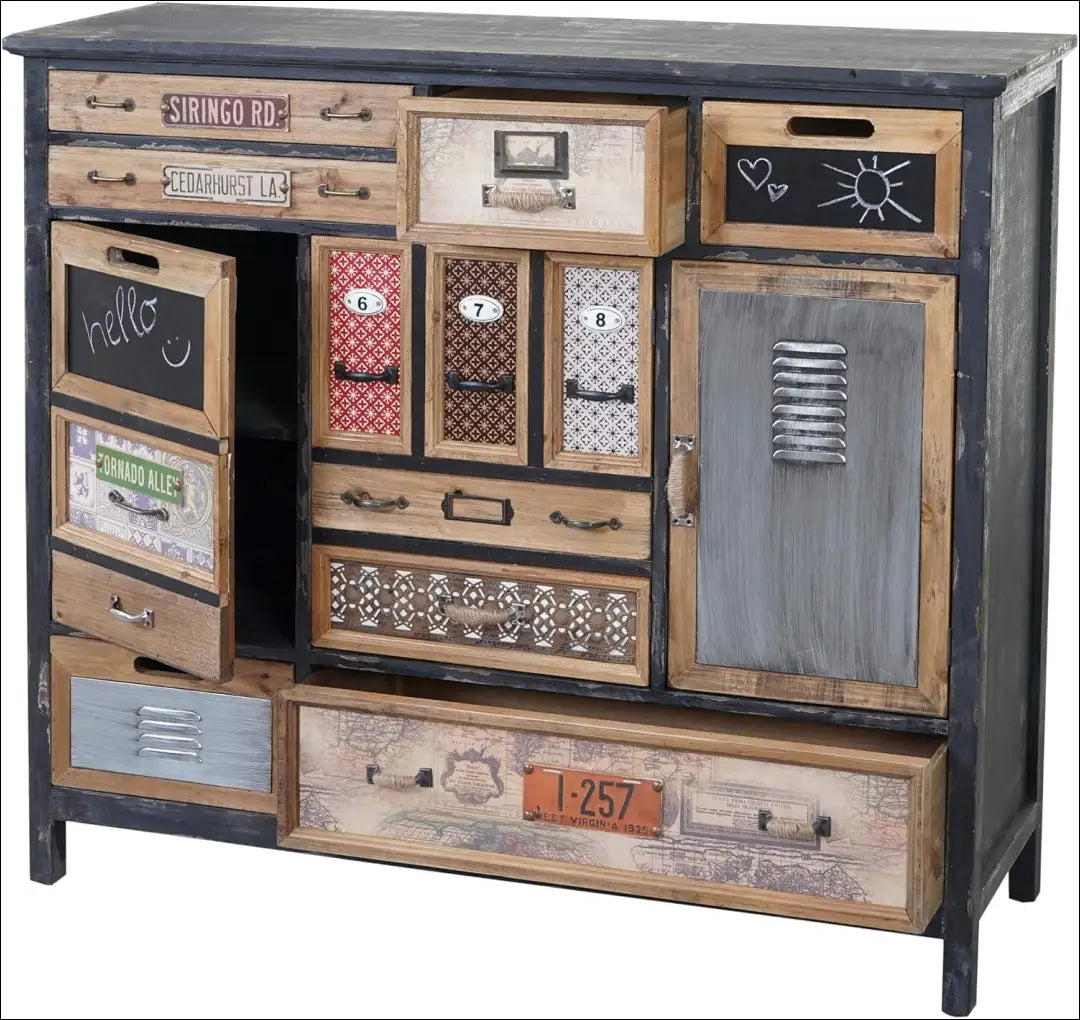 Komoda SI1881 - €390 Save 50% __label:Pristatymas 1-2 d.d., color-juoda, color-marga, color-margas, komodos Virš €200