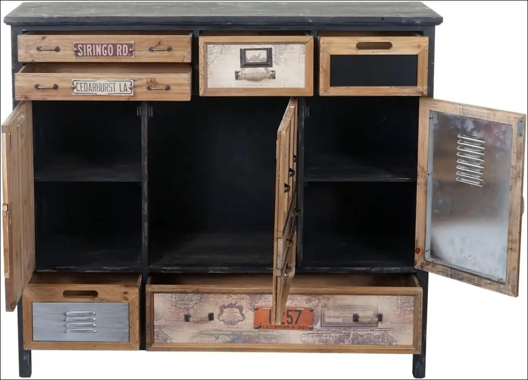 Komoda SI1881 - €390 Save 50% __label:Pristatymas 1-2 d.d., color-juoda, color-marga, color-margas, komodos Virš €200