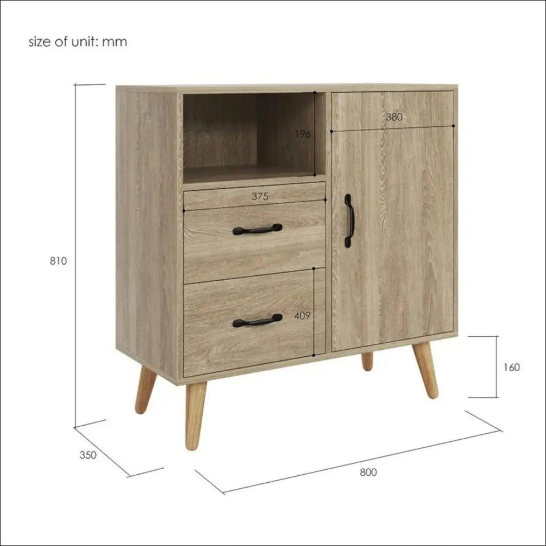 Komoda SI1888 - €103 Save 50% 100-200, __label:Pristatymas 1-2 d.d., biuro-baldai, color-ruda, komodos €100 to €200