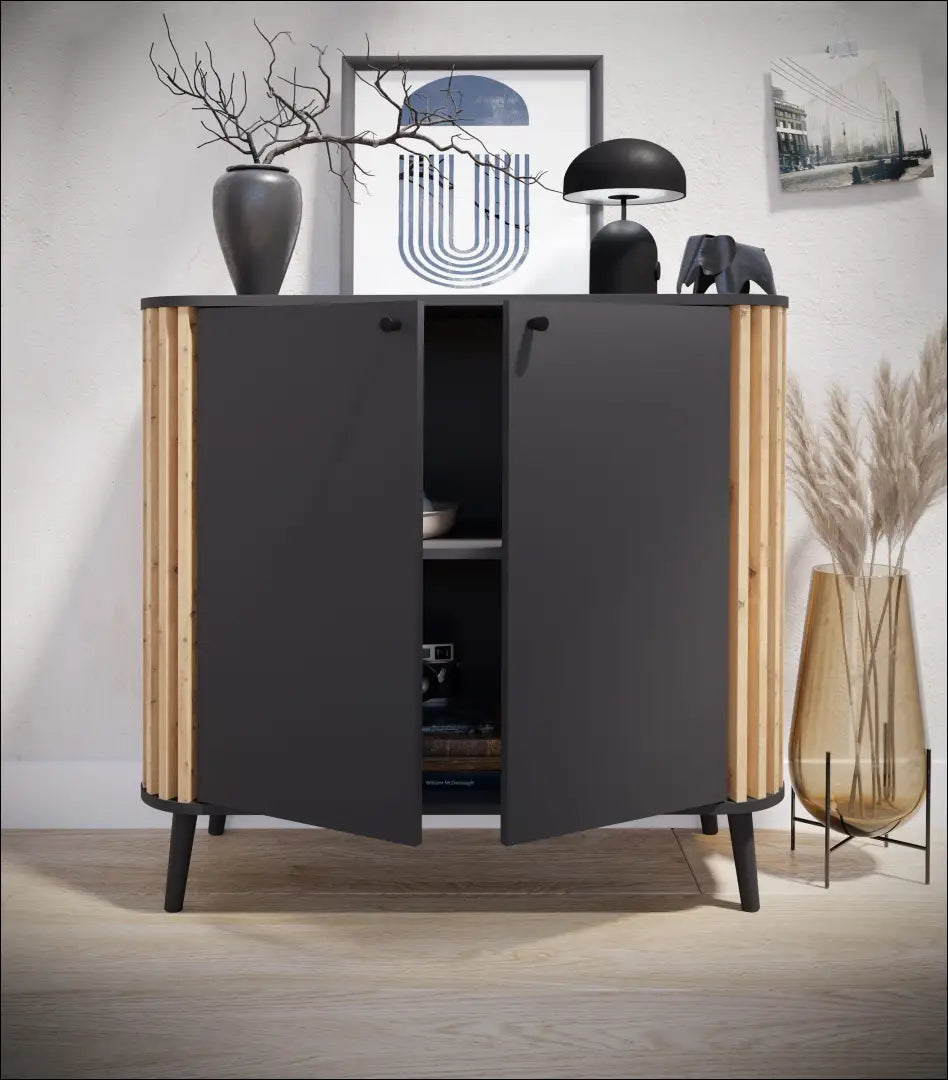 Komoda SI1991 - €145 Save 50% 100-200, __label:Pristatymas 1-2 d.d., color-pilka, color-ruda, komodos €100 to €200