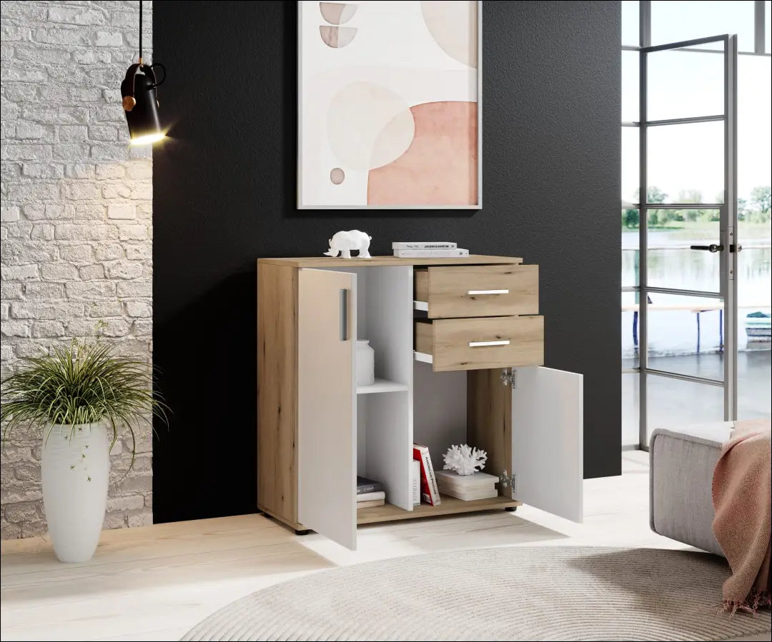 Komoda SI2018 - €50 Save 55% 50-100, __label:Pristatymas 1-2 d.d., color-balta, color-ruda, material-mediena to €100