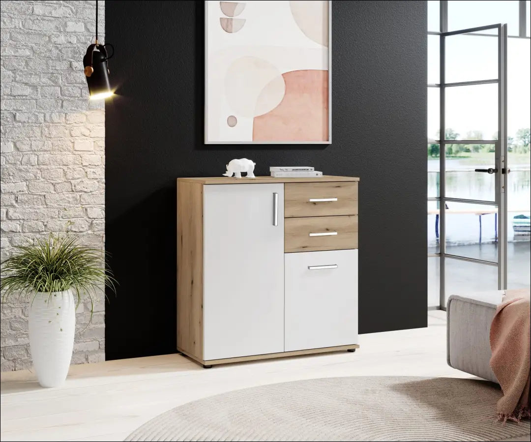 Komoda SI2018 - €50 Save 55% 50-100, __label:Pristatymas 1-2 d.d., color-balta, color-ruda, material-mediena to €100