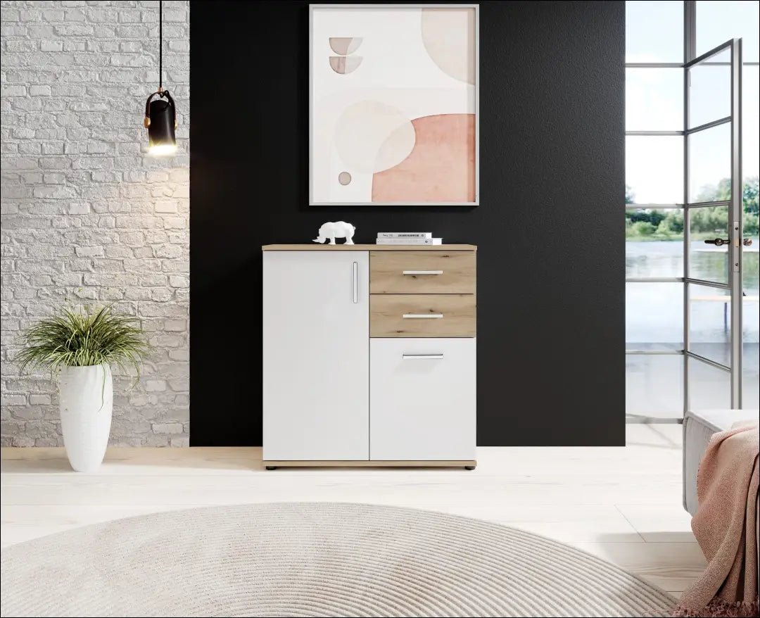 Komoda SI2018 - €50 Save 55% 50-100, __label:Pristatymas 1-2 d.d., color-balta, color-ruda, material-mediena to €100