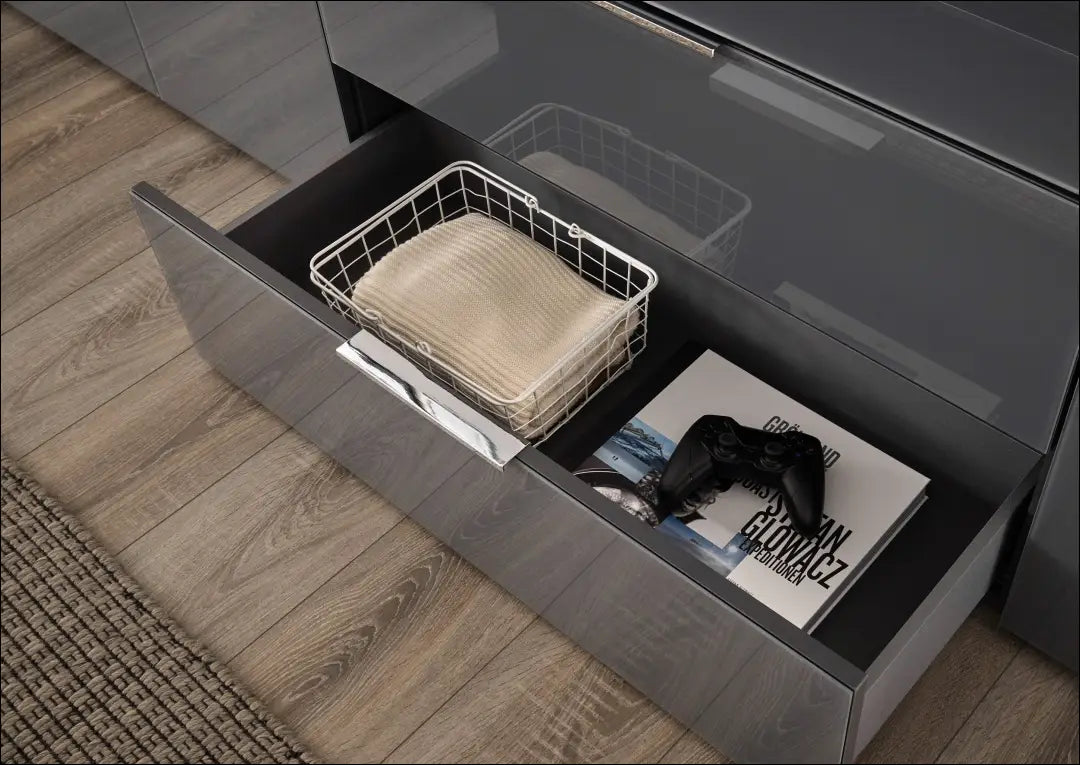 Komoda SI2025 - €115 Save 50% 100-200, __label:Pristatymas 1-2 d.d., color-pilka, komodos, material-mediena €100