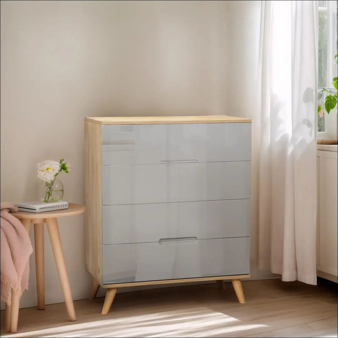 Komoda SI2243 - €95 Save 50% 50-100, __label:Pristatymas 1-2 d.d., biuro-baldai, color-pilka, color-ruda €50 to €100