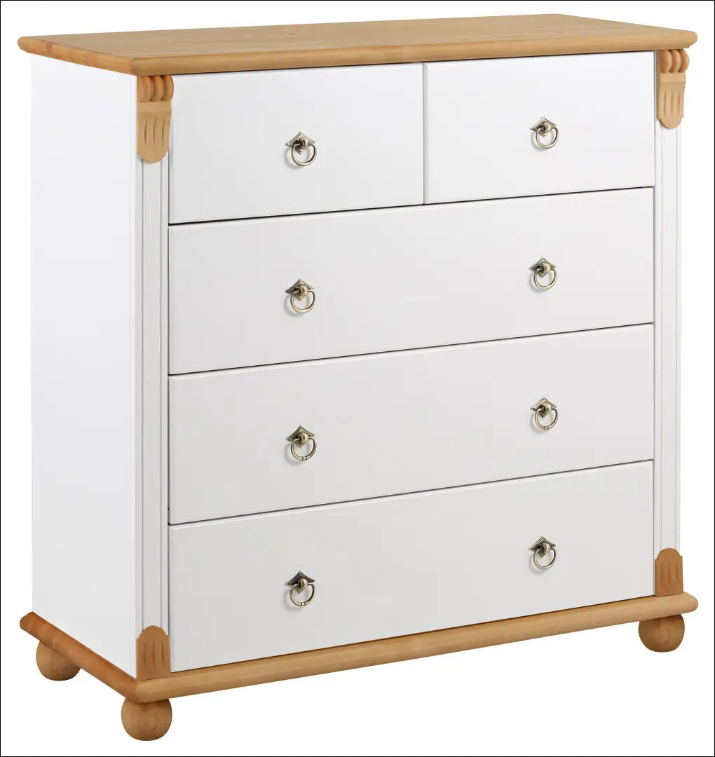 Komoda SI2088 - €170 Save 50% 100-200, __label:Pristatymas 1-2 d.d., color-balta, color-ruda, material-medzio-masyvas