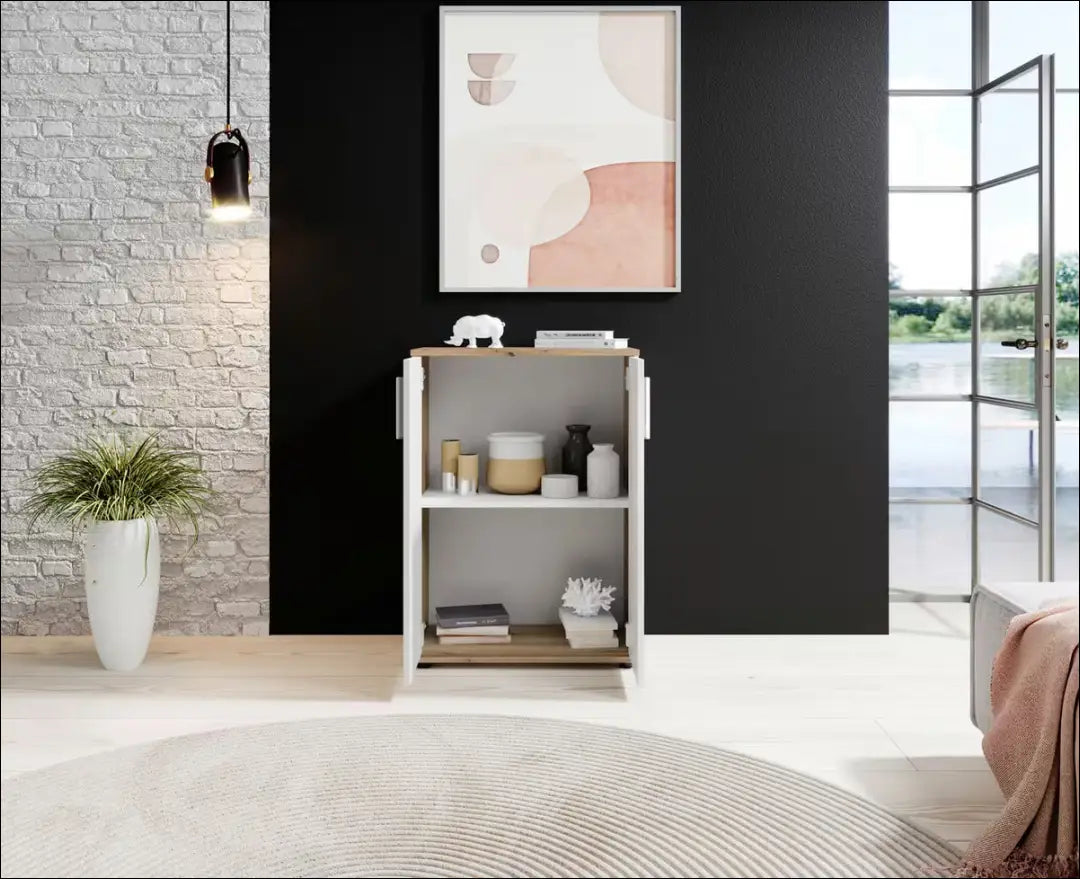 Komoda SI2141 - €59 Save 50% 50-100, __label:Pristatymas 1-2 d.d., batu-lentyna, batu-spintele, color-balta €50 to €100