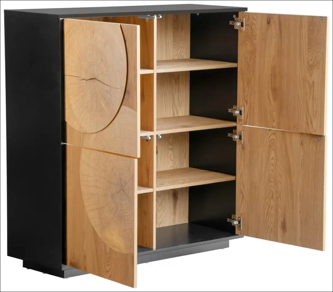 Komoda SI2155 - €280 Save 50% __label:Pristatymas 1-2 d.d., biuro-baldai, color-juoda, color-ruda, komodos Virš €200