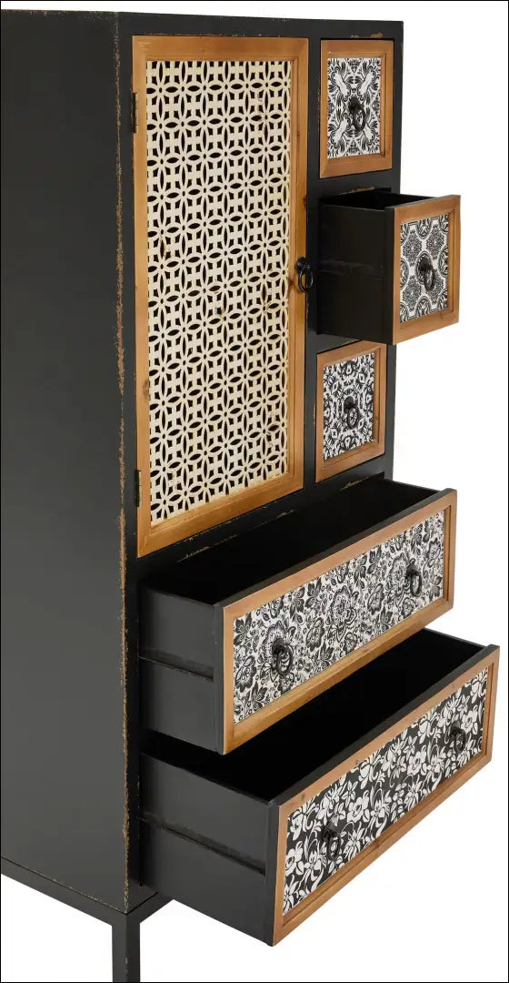 Komoda SI2158 - €180 Save 50% 100-200, __label:Pristatymas 1-2 d.d., biuro-baldai, color-juoda, color-ruda €100 to €200