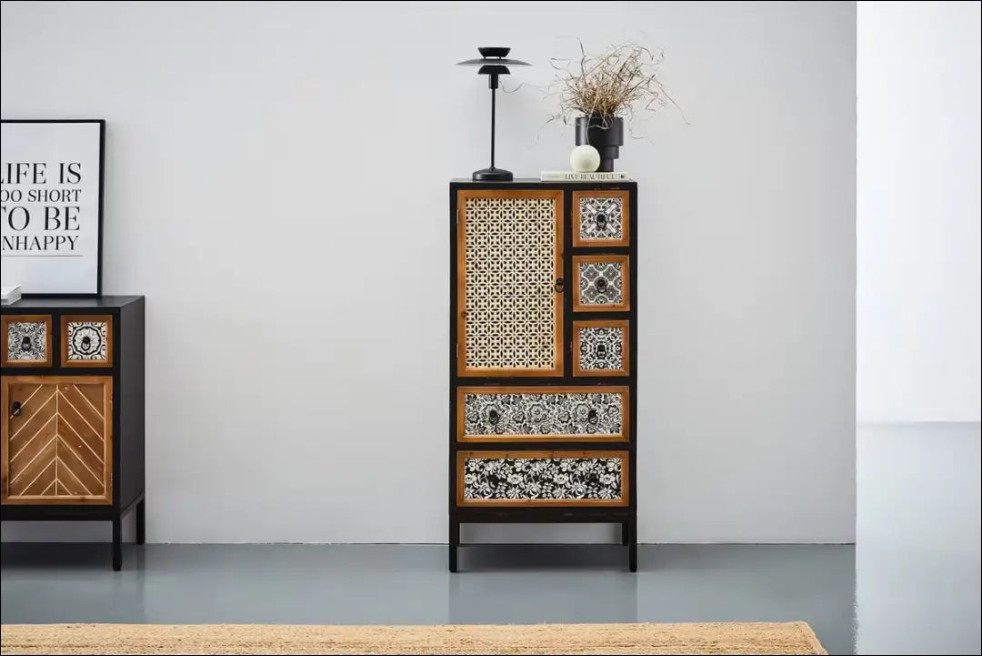 Komoda SI2158 - €180 Save 50% 100-200, __label:Pristatymas 1-2 d.d., biuro-baldai, color-juoda, color-ruda €100 to €200