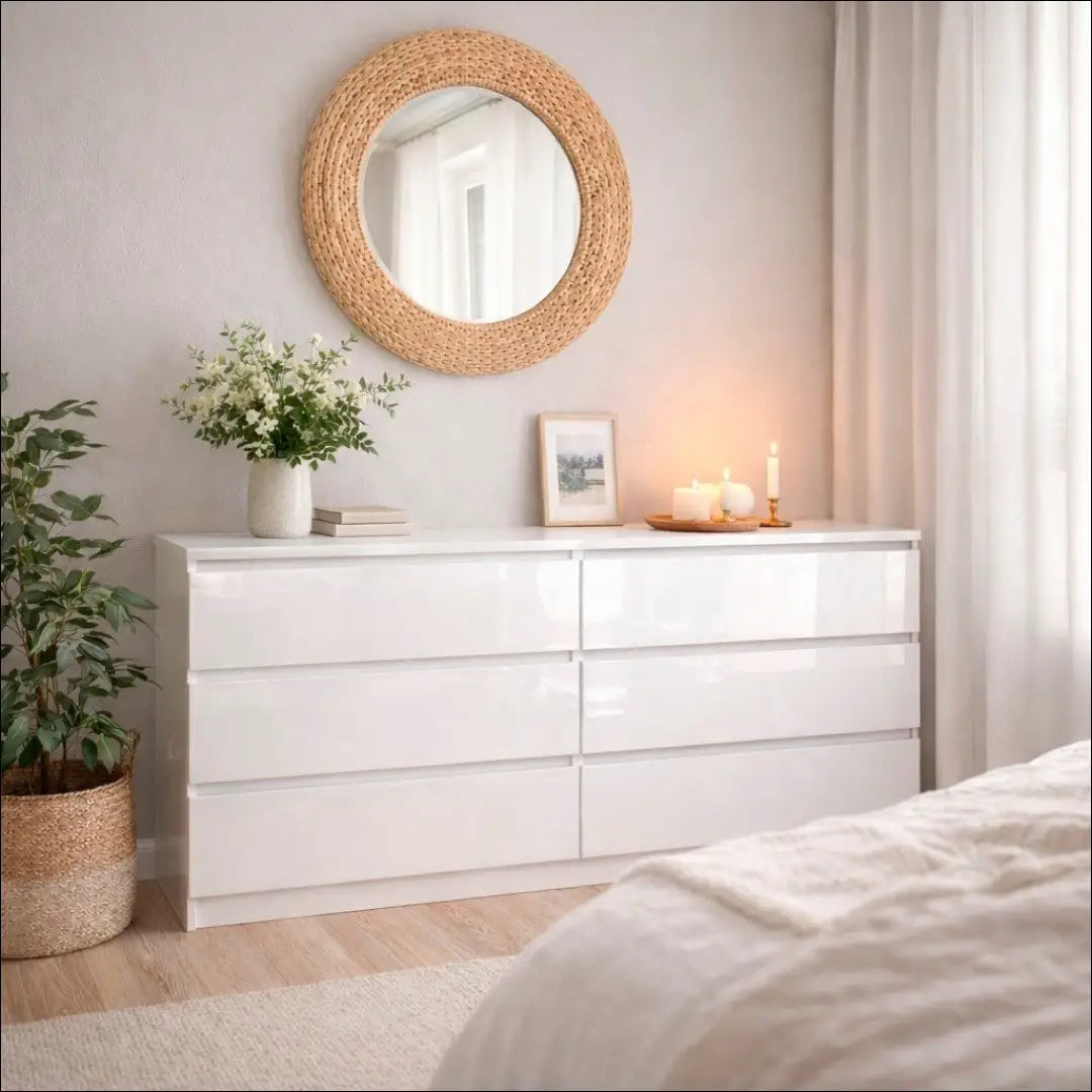Komoda SI22270 - €145 Save 65% 100-200, __label:Pristatymas 1-2 d.d., color-balta, material-mediena, pazeistas Balta
