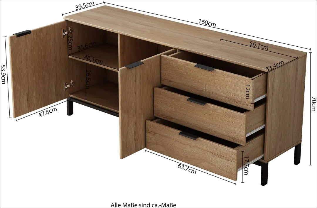 Komoda SI2254 - €220 Save 50% __label:Pristatymas 1-2 d.d., color-ruda, komodos, material-mdf, material-mediena Virš