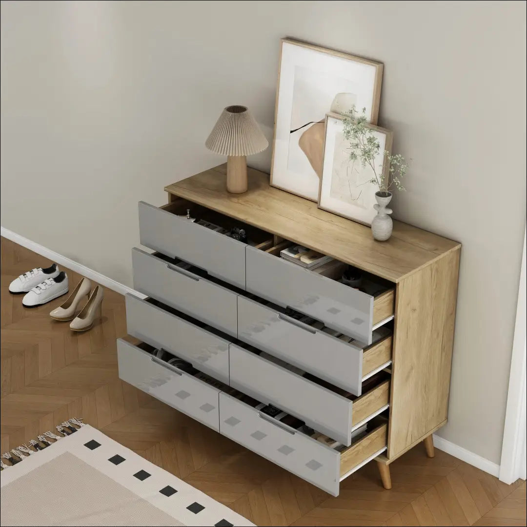 Komoda SI2261 - €240 Save 50% __label:Pristatymas 1-2 d.d., color-pilka, color-ruda, komodos, material-mdf Virš €200
