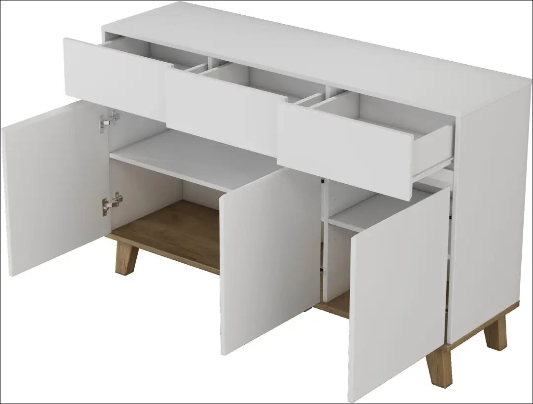 Komoda SI2264 - €210 Save 50% __label:Pristatymas 1-2 d.d., color-balta, color-ruda, komodos, material-mdf Virš €200