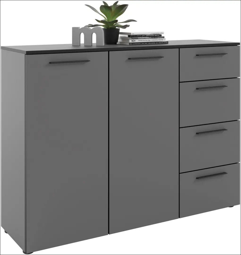 Komoda SI2269 - €350 Save 50% __label:Pristatymas 1-2 d.d., color-pilka, komodos, material-mediena, miegamojo Virš €200
