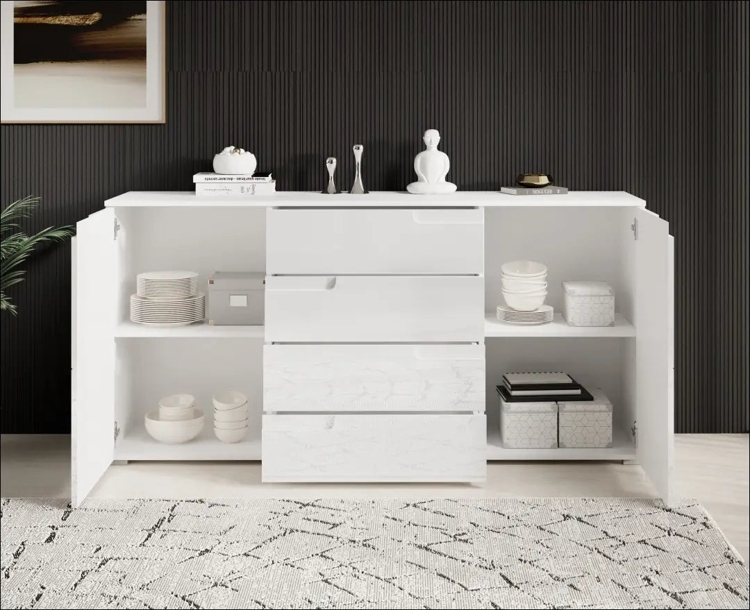 Komoda SI2285 - €280 Save 50% __label:Pristatymas 1-2 d.d., color-balta, komodos, material-mediena, miegamojo Virš €200