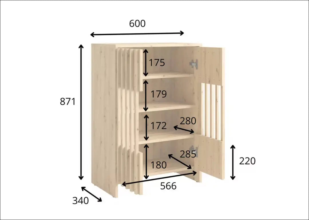 Komoda SI2338 - €120 Save 50% 100-200, __label:Pristatymas 1-2 d.d., color-ruda, komodos, material-mediena €100 to €200