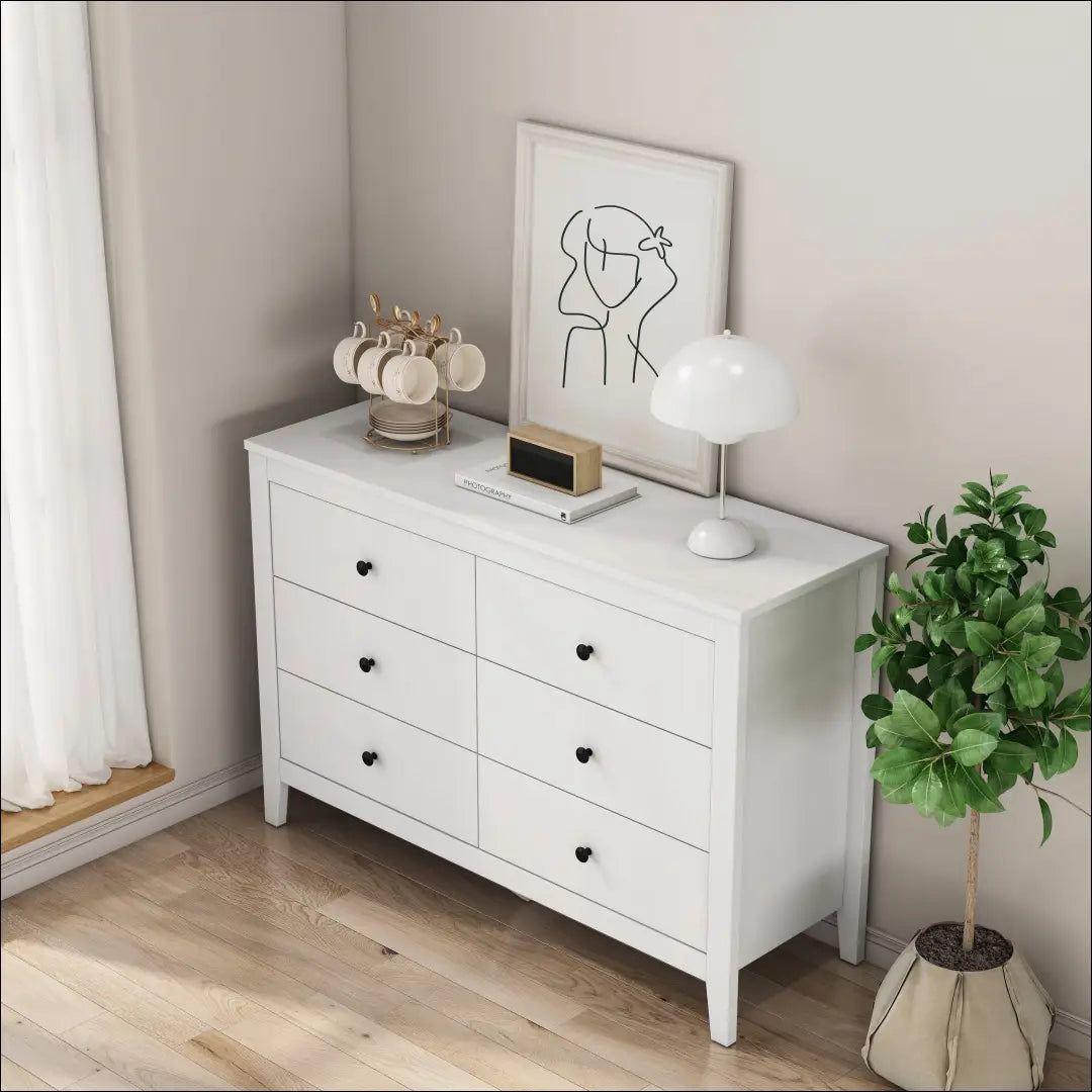 Komoda SI2378 - €205 Save 50% __label:Pristatymas 1-2 d.d., color-balta, komodos, material-mediena, miegamojo Balta