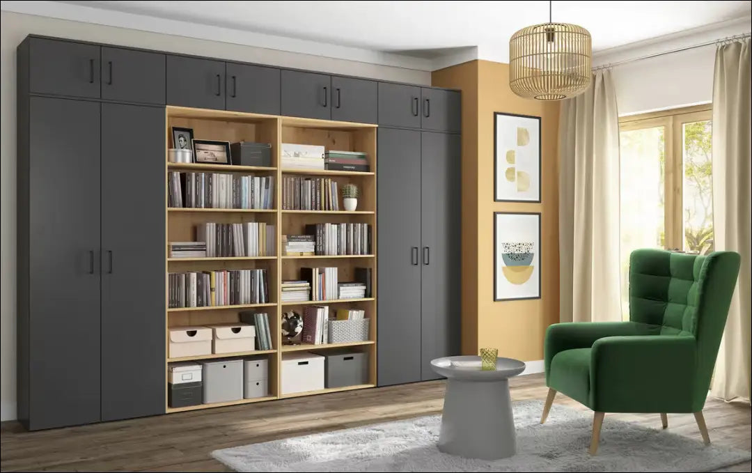 Komoda SI2414 - €55 Save 50% 50-100, __label:Pristatymas 1-2 d.d., color-pilka, komodos, material-mediena miegamojo