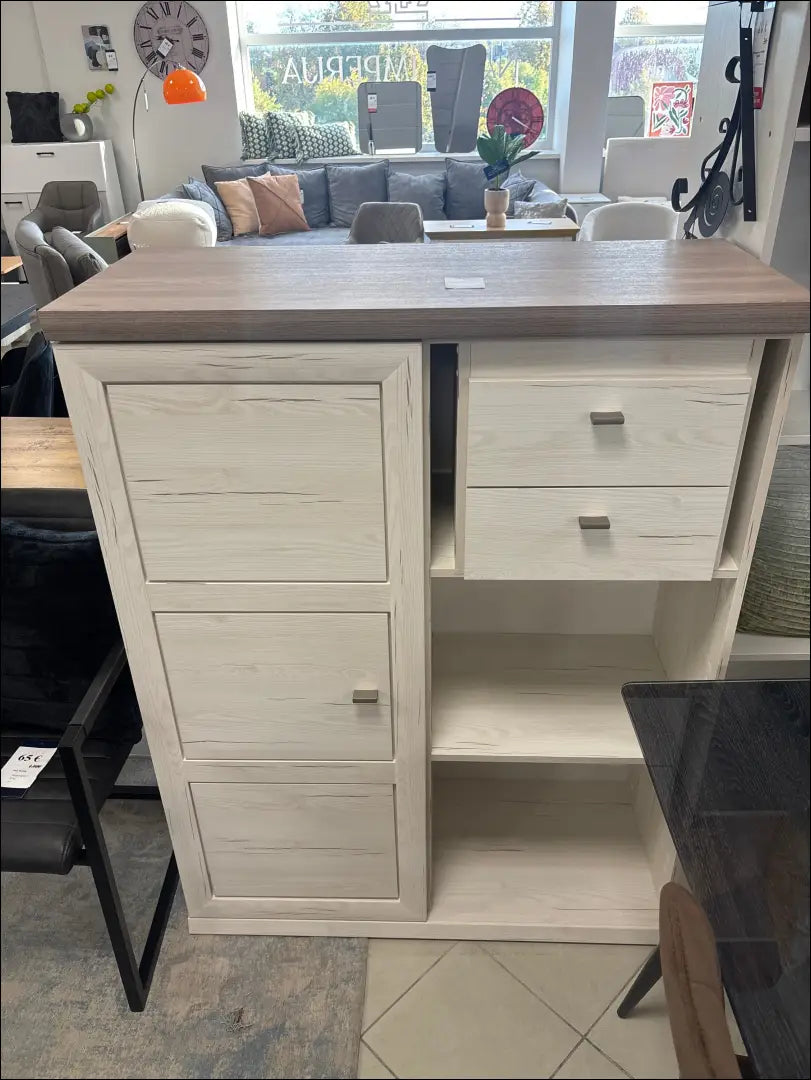 Komoda SI2430 - €145 Save 50% 100-200, __label:Pristatymas 1-2 d.d., color-balta, color-ruda, komodos Balta Dressers