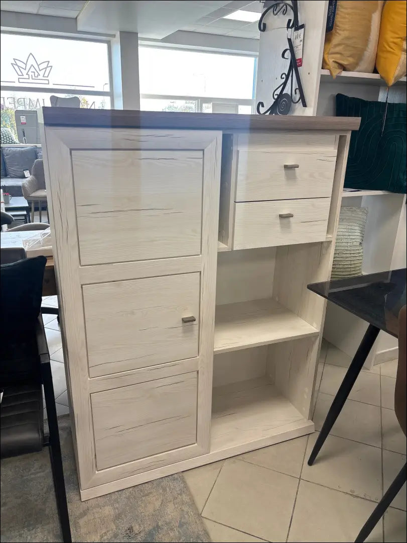 Komoda SI2430 - €145 Save 50% 100-200, __label:Pristatymas 1-2 d.d., color-balta, color-ruda, komodos Balta Dressers