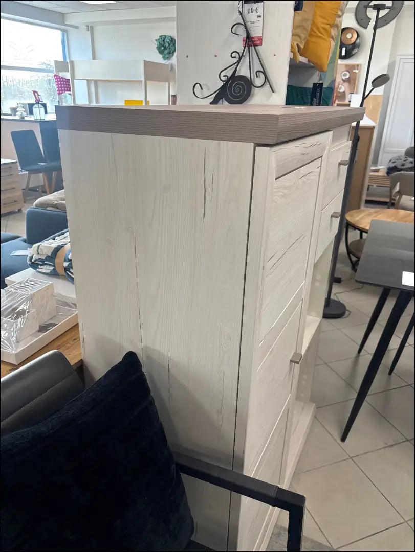 Komoda SI2430 - €145 Save 50% 100-200, __label:Pristatymas 1-2 d.d., color-balta, color-ruda, komodos Balta Dressers