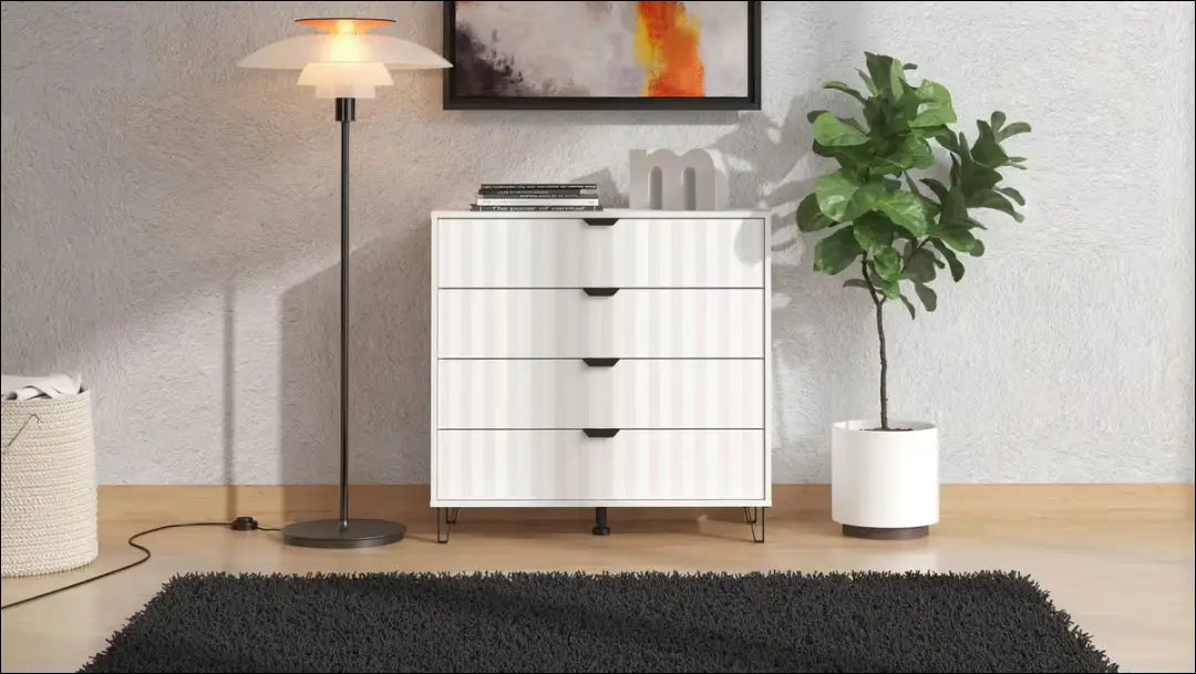 Komoda SI2452 - €170 Save 50% 100-200, __label:Pristatymas 1-2 d.d., color-balta, komodos, material-mdf Balta Dressers