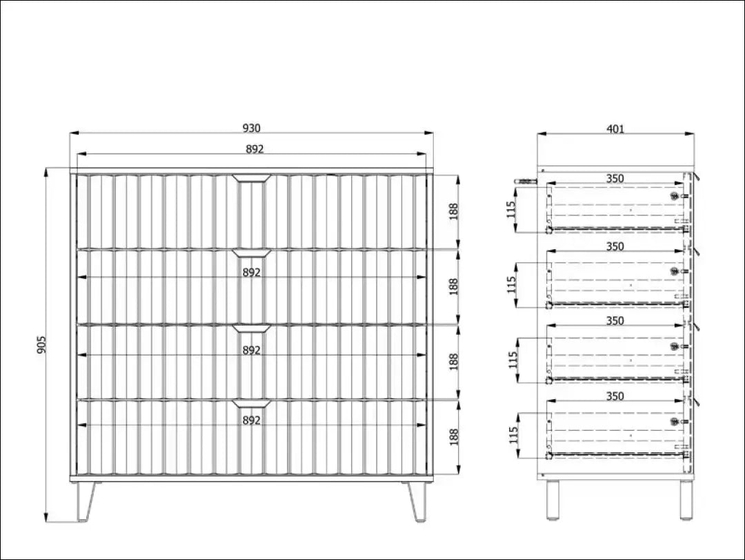 Komoda SI2452 - €170 Save 50% 100-200, __label:Pristatymas 1-2 d.d., color-balta, komodos, material-mdf Balta Dressers