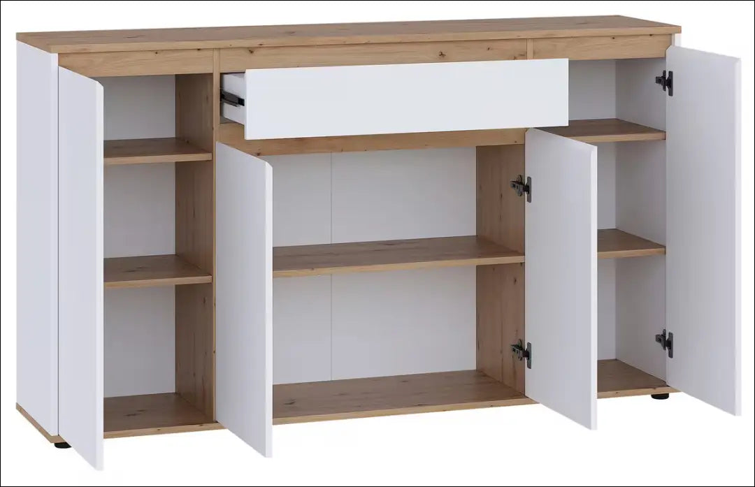Komoda SI2455 - €69 Save 80% 50-100, __label:Pristatymas 1-2 d.d., color-balta, color-ruda, material-mediena Balta
