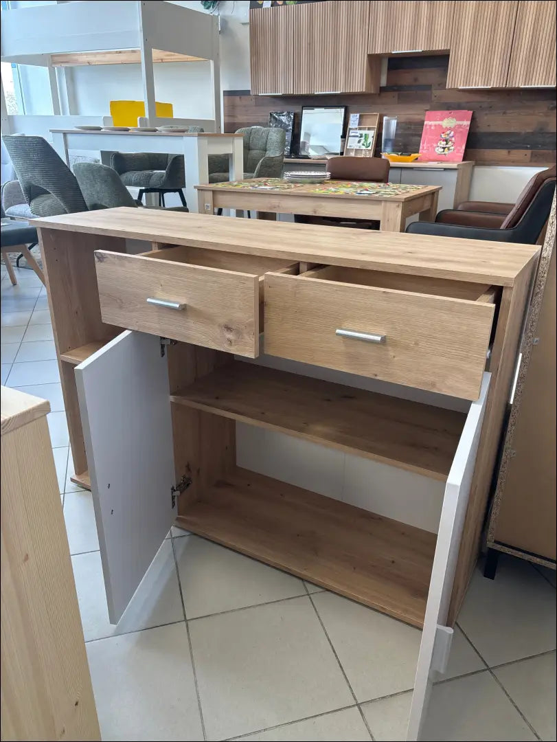 Komoda SI2471 - €90 Save 50% 50-100, __label:Pristatymas 1-2 d.d., color-balta, color-ruda, komodos Balta | Namų