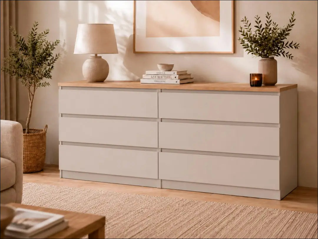 Komoda SI2491 - €145 Save 50% 100-200, __label:Pristatymas 1-2 d.d., color-ruda, color-smelio, komodos miegamojo